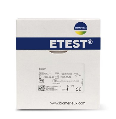 ETEST package on white background