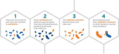 HOW ANTIBIOTIC RESISTANCE HAPPENS