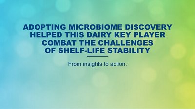 case study dairy with microbiome discovery biomerieux