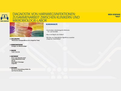 resize: DIAGNOSTIK VON HARNWEGSINFEKTIONEN:ZUSAMMENARBEIT ZWISCHEN KLINIKERN UNDMIKROBIOLOGIE-LABOR 