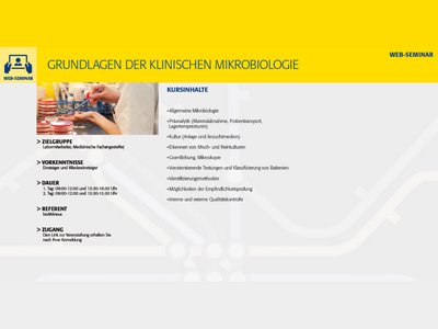 GRUNDLAGEN DER KLINISCHEN MIKROBIOLOGIE