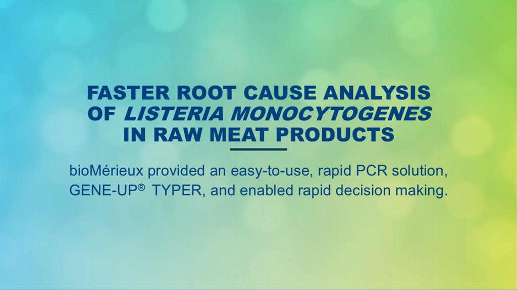 case study gene-up typer root cause analysis in raw meat