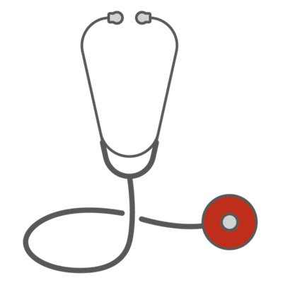 Decorative stethoscope icon