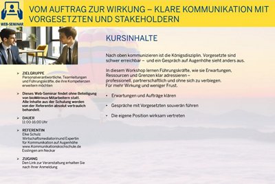 vom Auftrag zur Wirkung