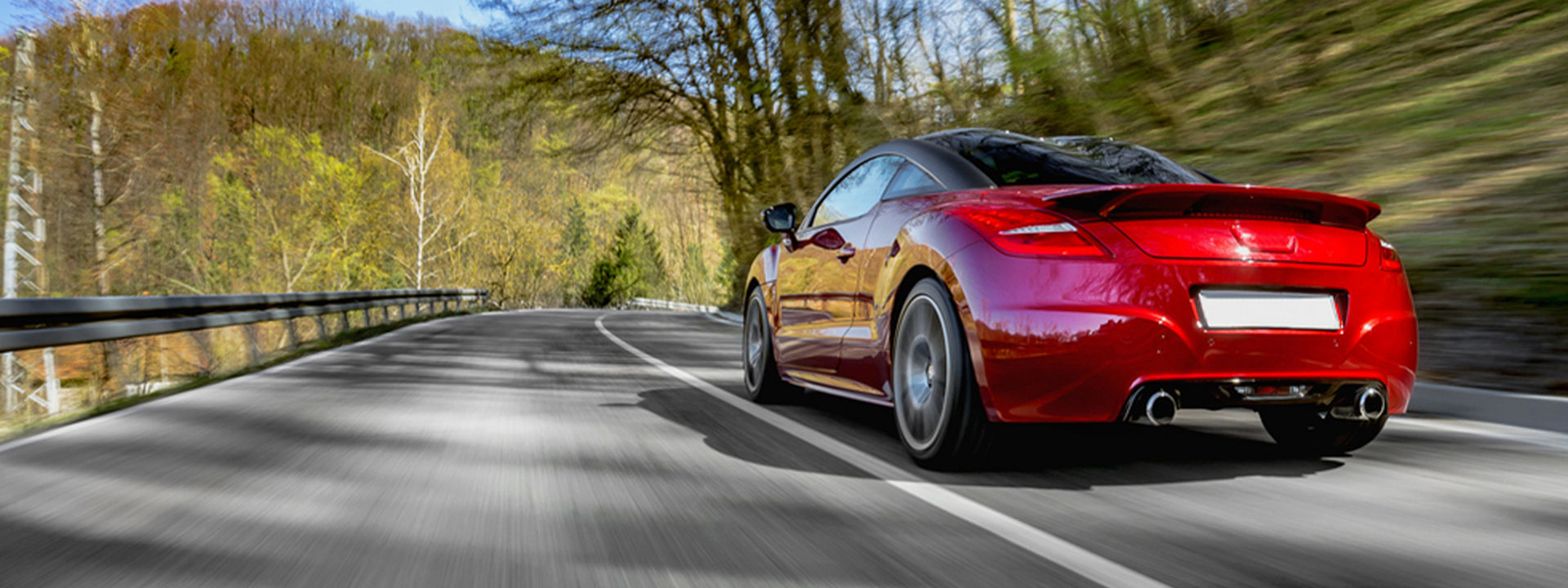 sport car on a race track