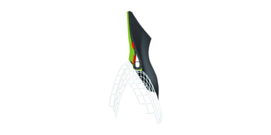 Diseño del perfil del talón S-LINE