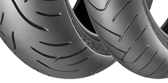 Nærbilde av Bridgestone Battlax BT-023 touring motorsykkeldekk