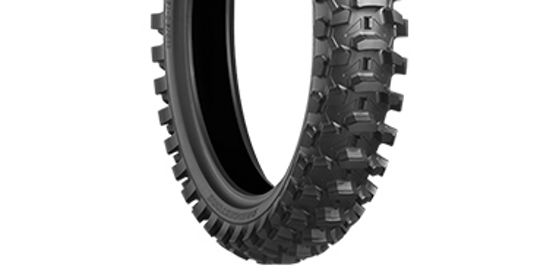 Nærbilde av Bridgestones Battlecross X10 off-road motorsykkeldekk