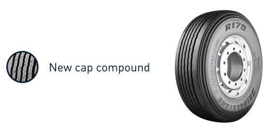 the new cap compound used in the Bridgestone R179