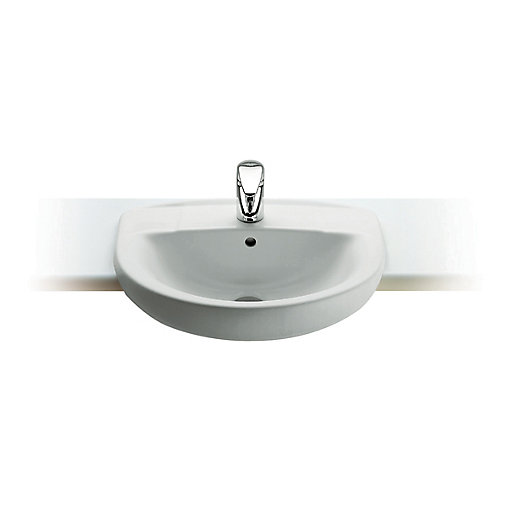 Roca Laura Semi Recessed Basin 510 X 400 Mm 2 Tap Hole 32739f000