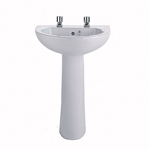 Twyford Option 2 Taphole Basin White 550 mm Ot4212Wh City Plumbing