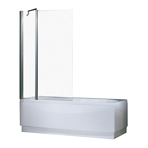 Novellini Aurora 3 Panel Folding Bath Shower Screen 1500 X 980 Mm Auroran3 1b City Plumbing Supplies