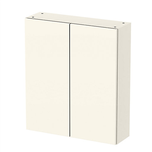 Be Modern Atlanta Cream Gloss Standard Tall Wall Unit 700 Mm