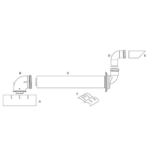 Glow Worm Flue Support Clips 200mm Dn100 5 Pcs 0020267923