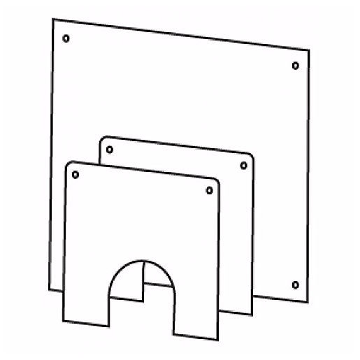 Worcester Greenstar Oilfit Flexible 100mm Dia Flue Wall Cover Plate