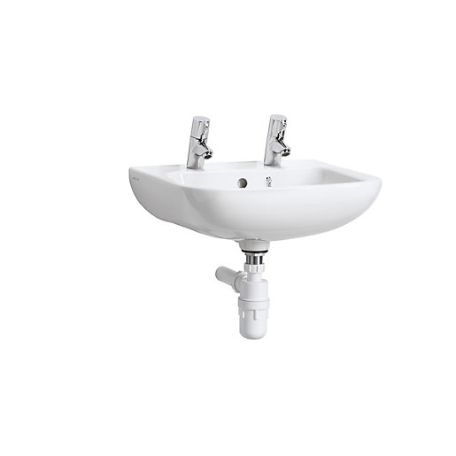 Armitage Shanks Portman 21 Wash Basin 2 Tap Hole 400 x 370mm S231701