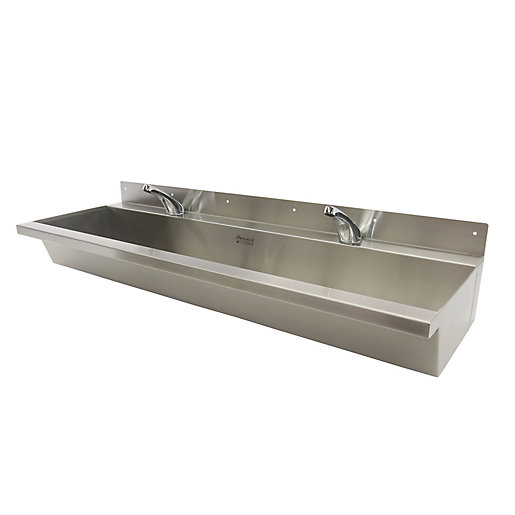 Acorn Thorn 305 1200 C S Wash Trough Wall Mounted 1200 Centre Waste 1 Tap Hole Per User Stainless Steel