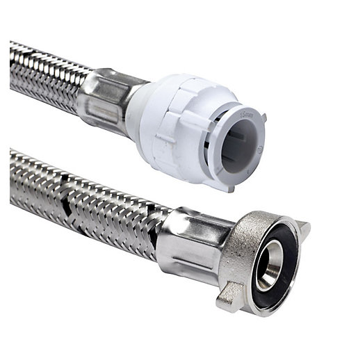 Polypipe PolyFit Flexible Hose Tap Connector 15mm x 1/2" 500mm