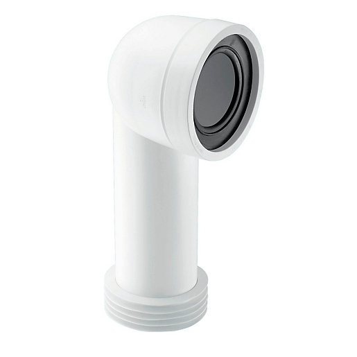 Mcalpine 90 Degree Bend Adjustable Length Extended Inlet Rigid Wc Connector Wc Con8e City Plumbing Supplies