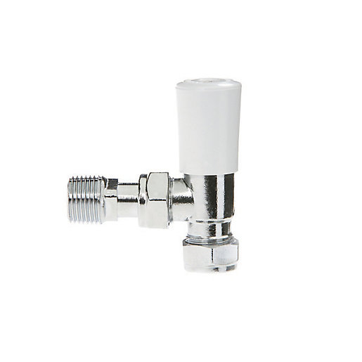 Drayton 15mm Angled Chrome Lockshield Valve 07 05 900 City Plumbing