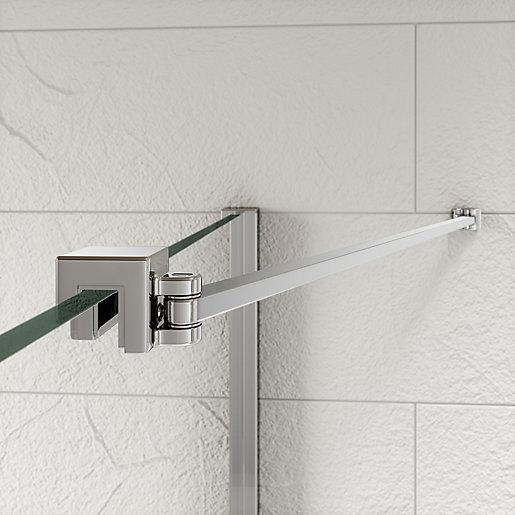 Kudos Ultimate2 S Hower Enclosure Panel Angled Glass To Wall S Tabiliser Including Rail 500 Mm 10wpgw50 City Plumbing Supplies