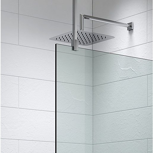 Kudos Ultimate2 Shower Enclosure Panel Glass To Ceiling Stabiliser Including Rail 600 Mm 10wpgc City Plumbing Supplies