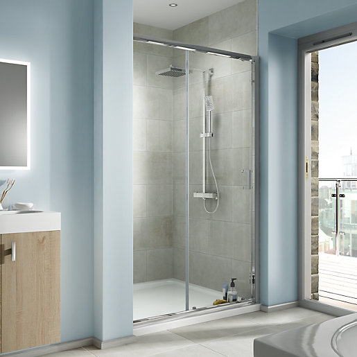 Iflo Edessa Sliding Shower Enclosure Door 1200mm City Plumbing