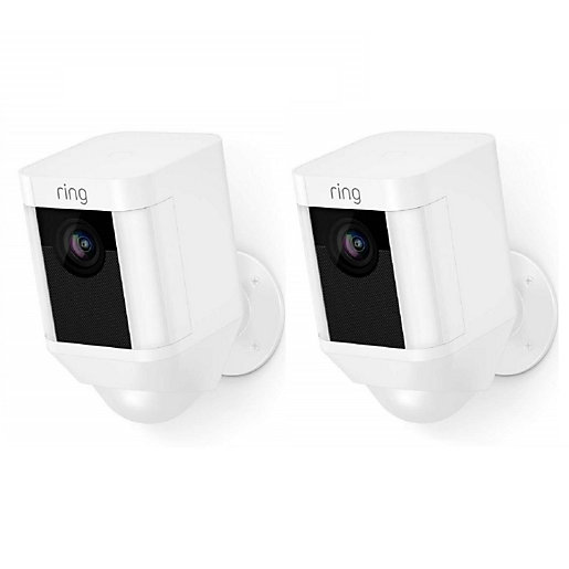 2 X Ring Spotlight Cam Smart Security Camera White Bundle City
