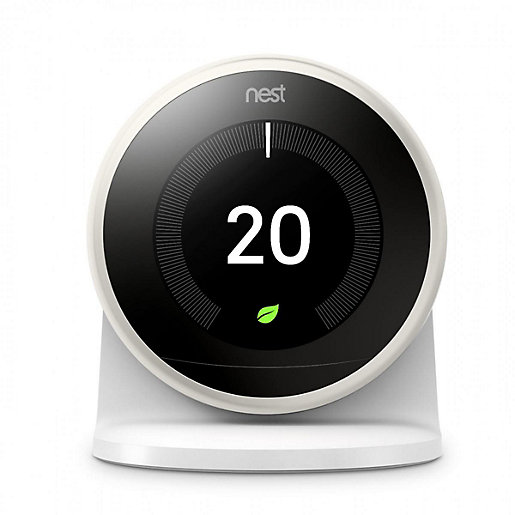 Google Nest Smart Thermostat & stand White 3rd Generation City