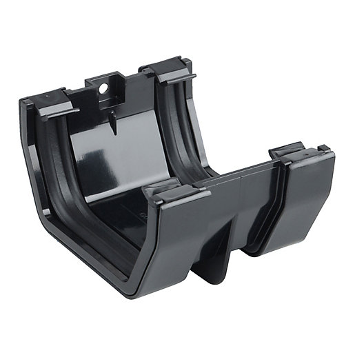 Osma Squareline 4t805 Gutter Jointing Bracket 100mm Black City Plumbing Supplies