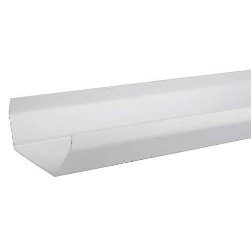 Osma Squareline 4t874 Gutter 100mm White 4m City Plumbing Supplies