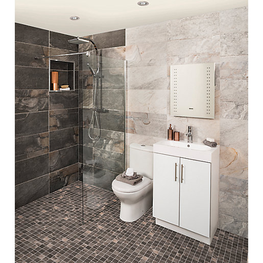 Aspen Silver Grey Textured Wall Floor Tile 598 X 298mm Pack Of 6 City Plumbing Supplies