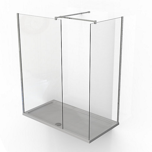 Kudos Ultimate2 Walk In Shower Enclosure & Tray Pack 1500 x 700 mm