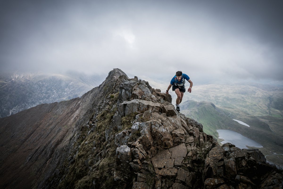 Dragão galês: se não é bom alpinista, a Dragon's Back Race não é para si. Foto: Ian Corless / Berghaus Dragon’s Back Rac