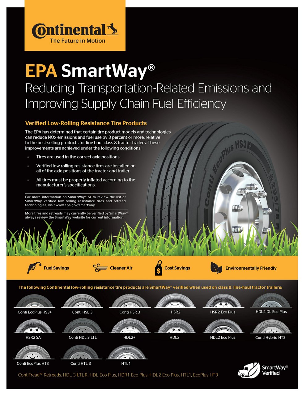 Continental's SmartWay EPA Tires & Retreads