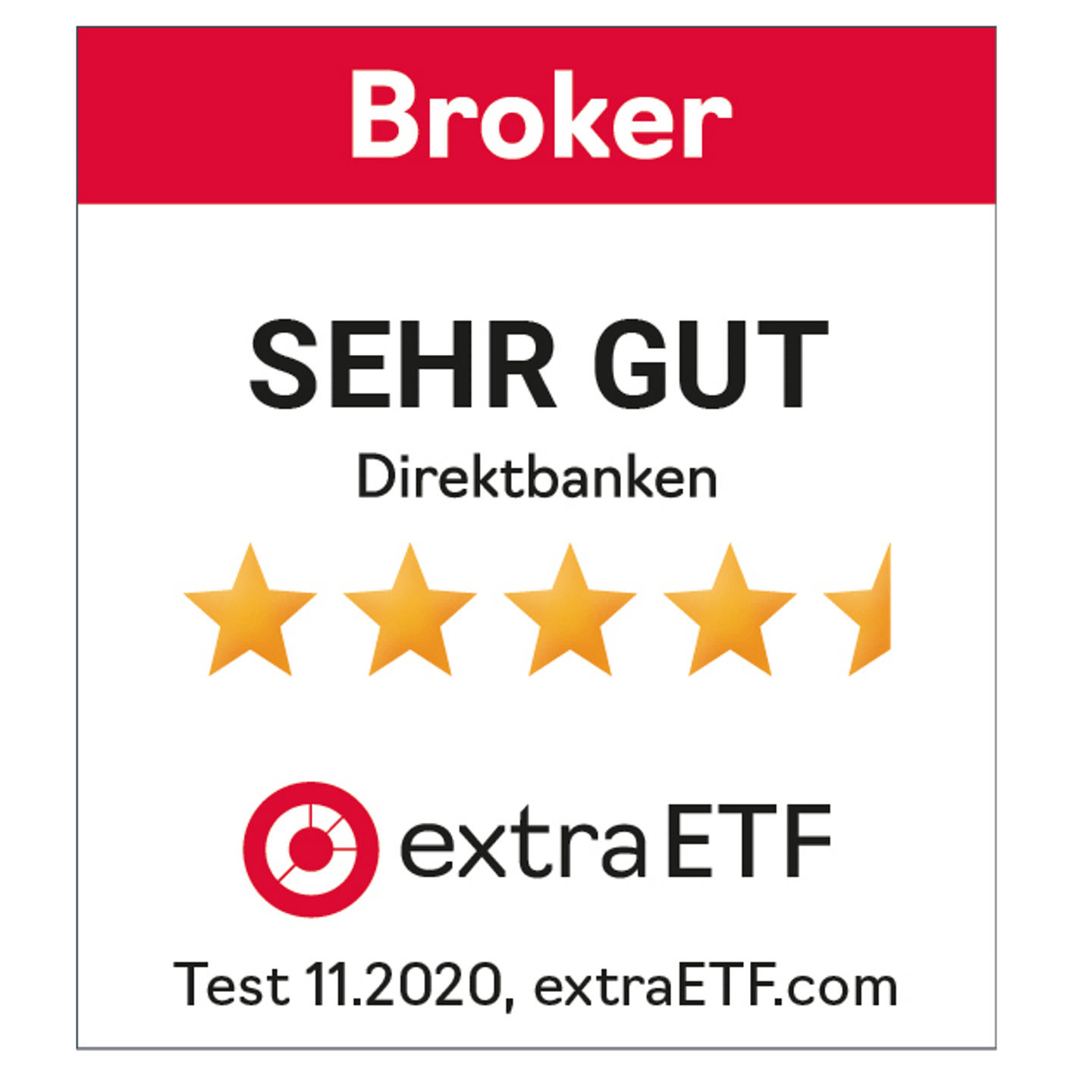 Sehr gut für die Postbank im Broker Test des ETF Extra-Magazins