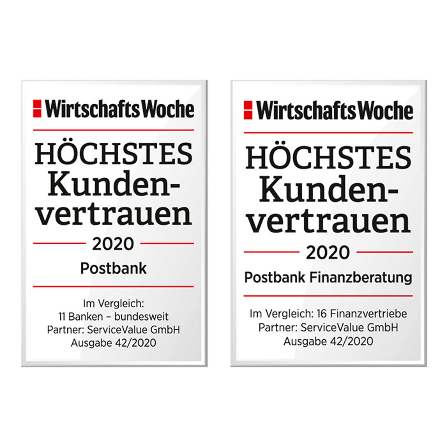 Postbank und Postbank Finanzberatung genießen höchstes Kundenvertrauen