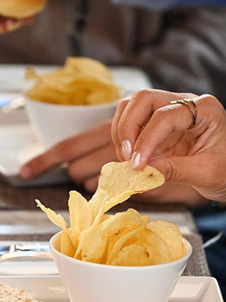 Cova Diriyah Sandwich and Fries