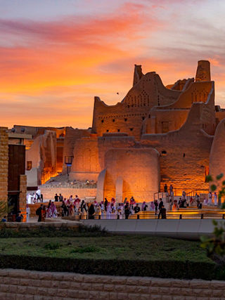 Diriyah Heritage Buildings at Sunset