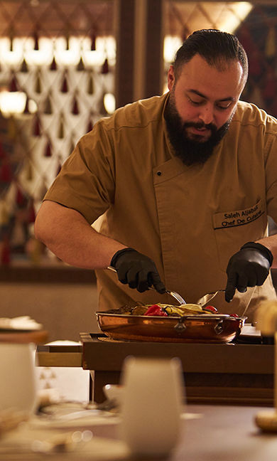 Jareed Diriyah table service