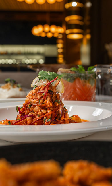 Tatel diriyah plated dish