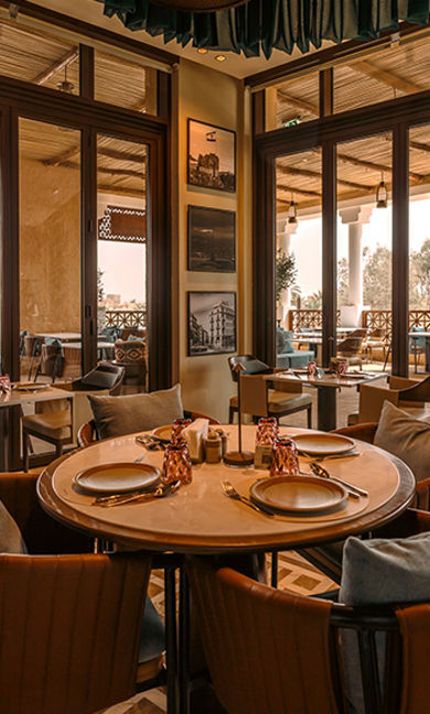 Villa Fairuz diriyah dining room