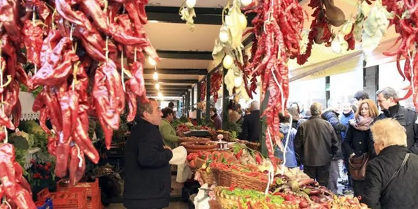 Feria de Santo Tomas en Bilbao. Foto: EFE.