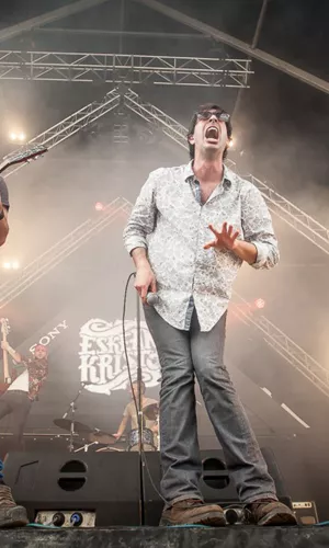 Eskean kristo, Bilbao BBK Live 2014. Argazkia: Tom Hagen (Last Tour)
