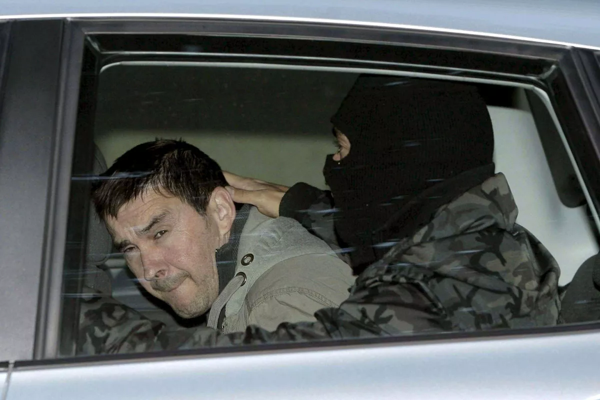 Arnaldo Otegi Batasunako bozeramaile ohia atxilotu zuten unean