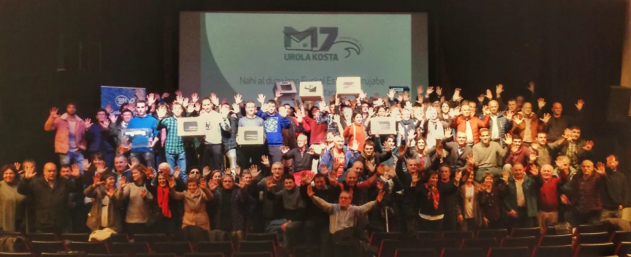 Imagen del acto realizado en Zarautz. Foto: Zarahitz