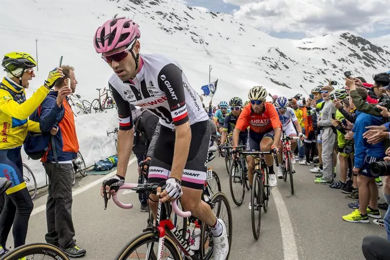 Dumoulin eta Nibali, Stelvion