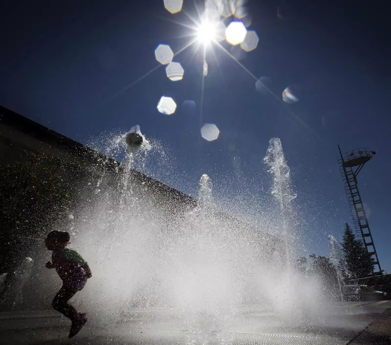 Calor en Pamplona. EFE