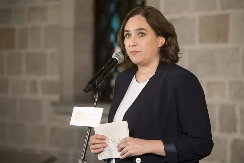 Ada Colau Bartzelonako alkatea. Artxiboko irudia: EFE