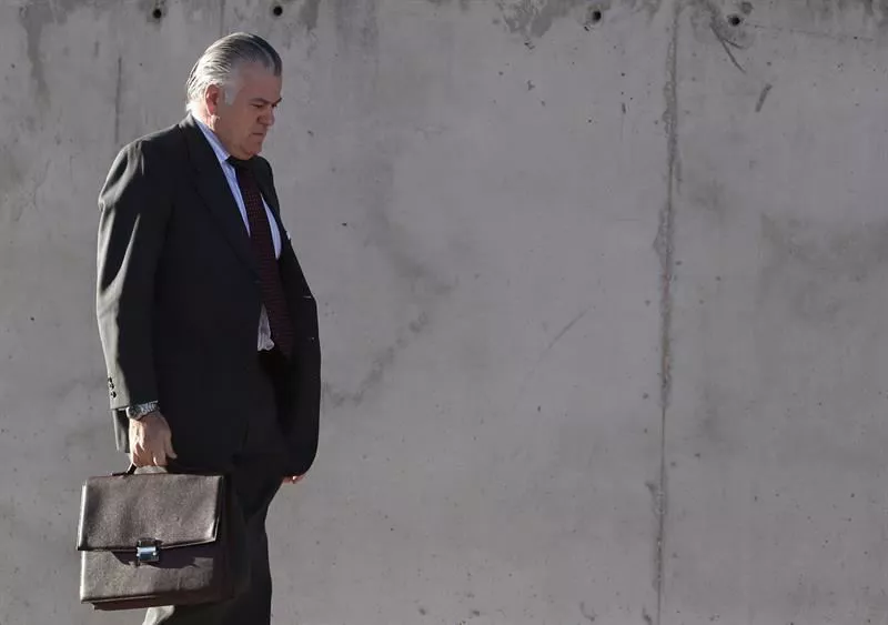 Luis Barcenas PPko diruzain ohia Auzitegi Nazionalean sartzear. Argazkia: EFE